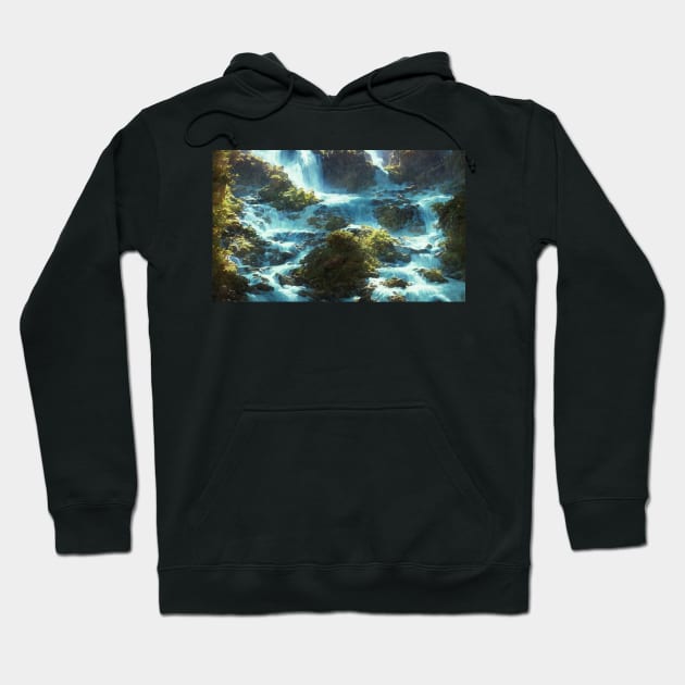 Beautiful Mountain River Landscape Hoodie by Mountain River Landscape